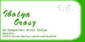 ibolya orosz business card